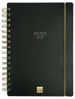 Agenda Finocam Haiku Nero A5 15,5 x 21,2 cm 2024-2025