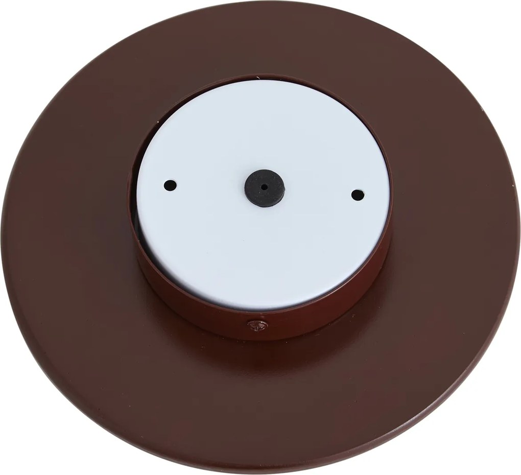 Lampada da parete retrò marrone con sfera opale rotonda 20 cm IP44 - Lila