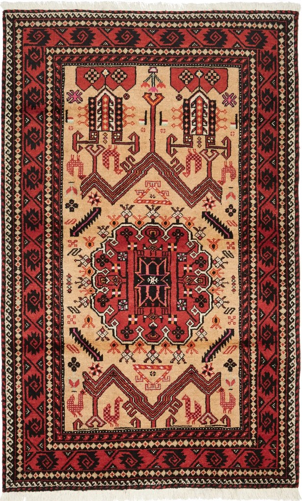 Tappeto 190 x 120 (Iran) Annodato A Mano