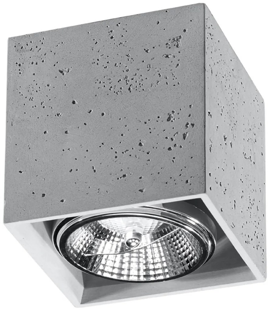 Lampada da soffitto VALDE in Cemento con base GU10