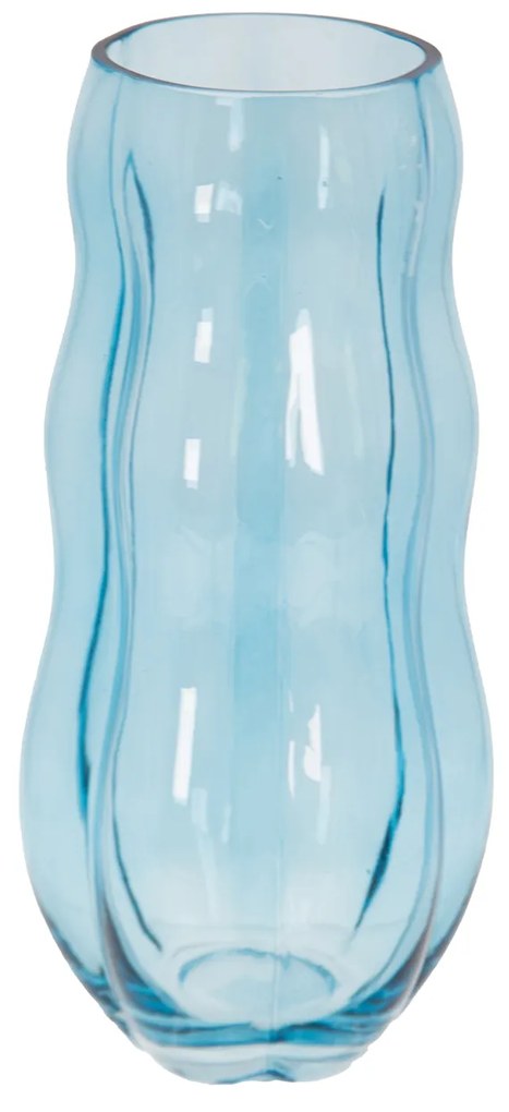 Vaso arredo 30,5 cm vetro blu
