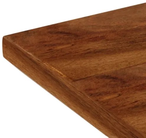 Panca da Pranzo Legno Massello d'Acacia e Acciaio 160x40x45 cm