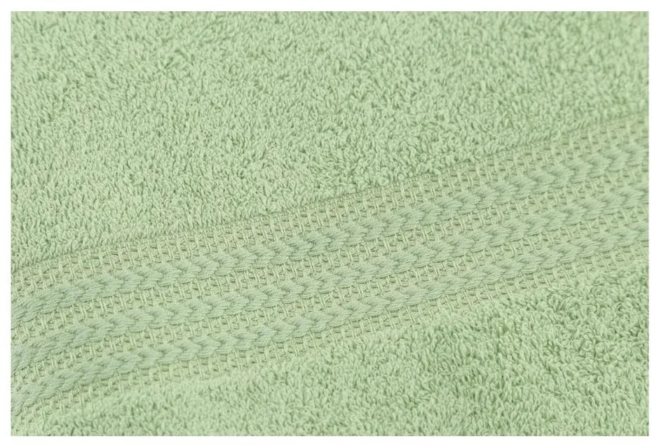 Asciugamano verde in puro cotone, 50 x 90 cm - Foutastic