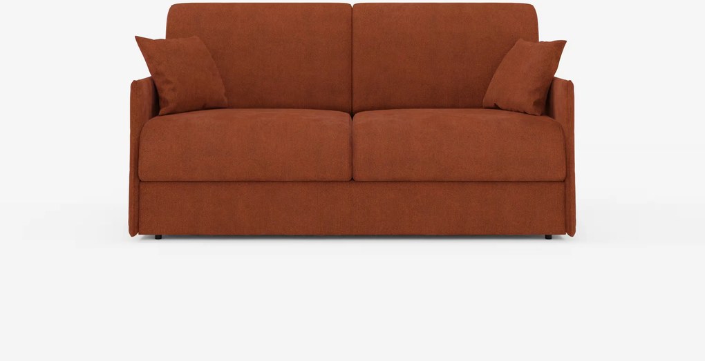 Evans divano letto matrimoniale sfoderabile - design compatto e vano porta guanciali in tessuto smacchiabile T23