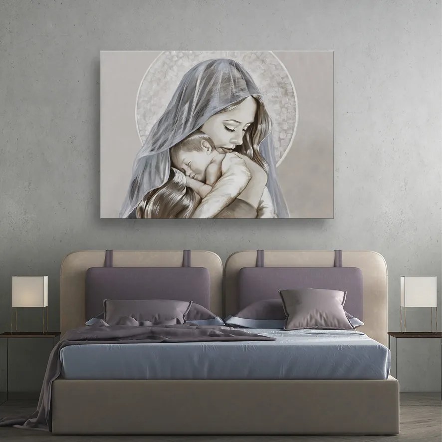 Arte Mariani Capezzale quadro dipinto a mano Dolce Nanna 60 x 100 cm