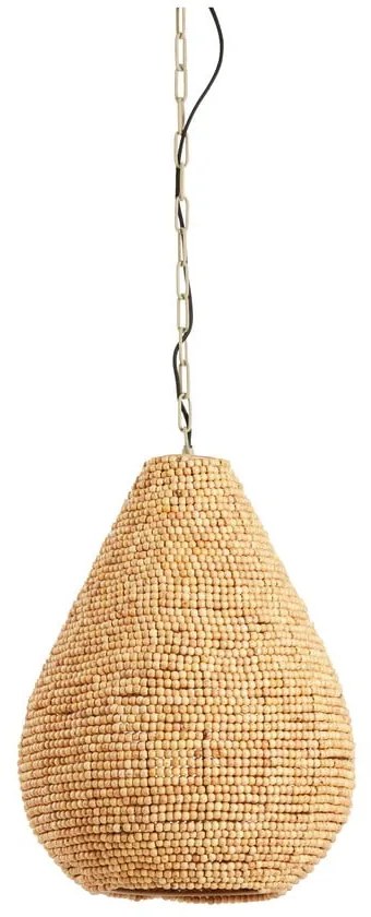 Lampadario in colore naturale con paralume in legno ø 31 cm Kabinda - Light &amp; Living