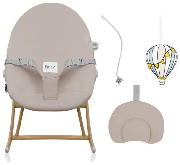 Lionelo - Dondolo per bambini DALIA ROCKER Beige Sabbia