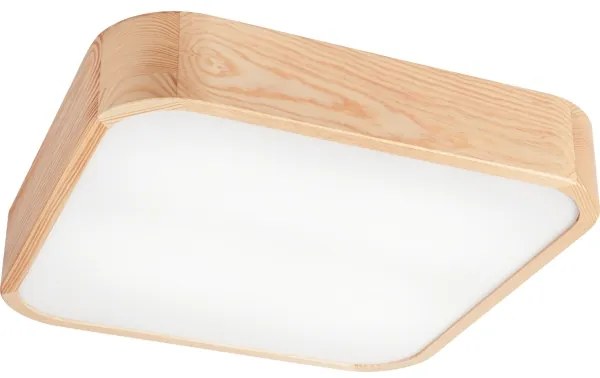 Plafoniera NATURAL SQUARE 4xE27/15W/230V 45x45 cm pino