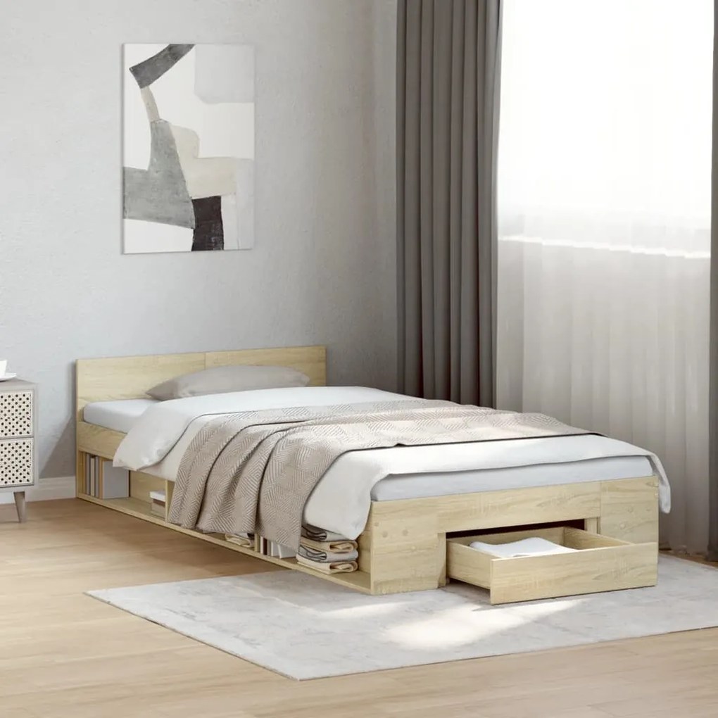 Giroletto cassetto rovere sonoma 75x190 cm legno multistrato