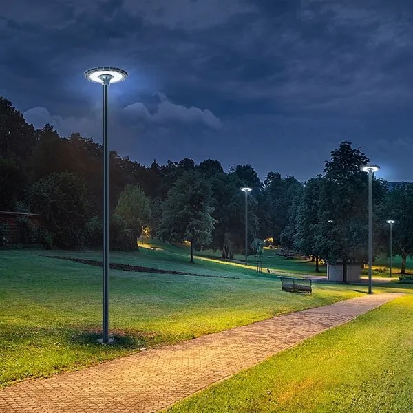 Brilagi - Asta metallica per palo d'illuminazione esterna 4 m, Ø 58 mm, antracite