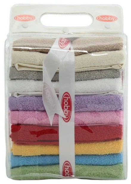 Set di 10 asciugamani, 30 x 50 cm Rainbow - Foutastic