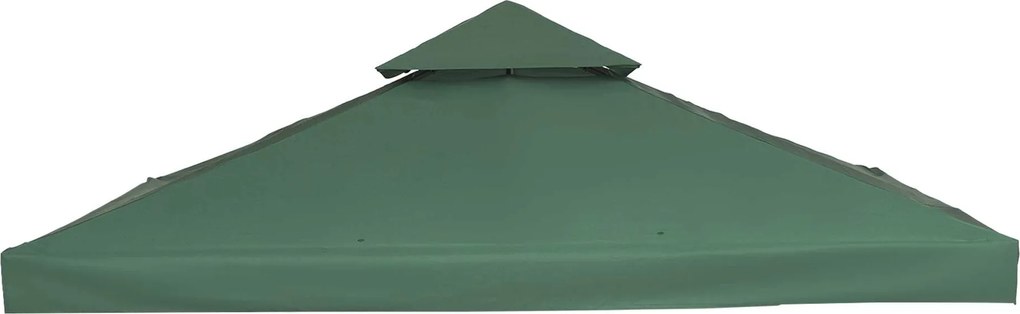 Tetto di Ricambio per Gazebo da Giardino Doppio Tetto 3x3m...