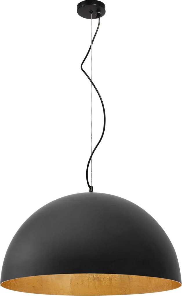 Lampada Da Soffitto Pensile Vasca Metallico Nera 50 cm