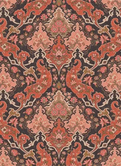 Cole & Son Carta da parati Pushkin - Red & Coral