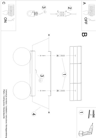 Sollux SL.1152 - Lampada da soffitto YOLI 2xG9/12W/230V nero