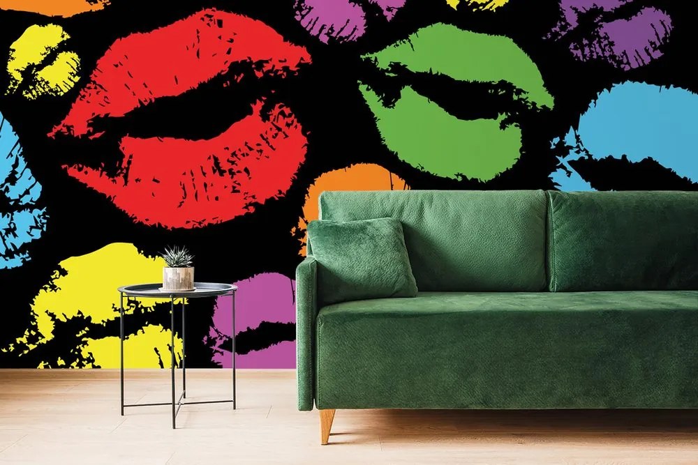 Carta da parati – Baci pop art