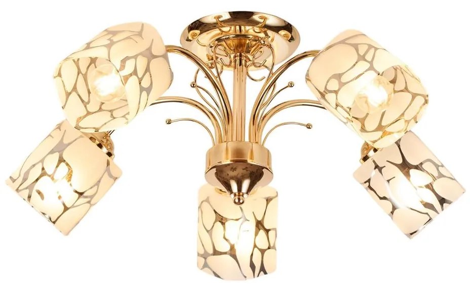 Brilagi - Lampadario a plafone MEGAPOLIS 5xE14/60W/230V oro