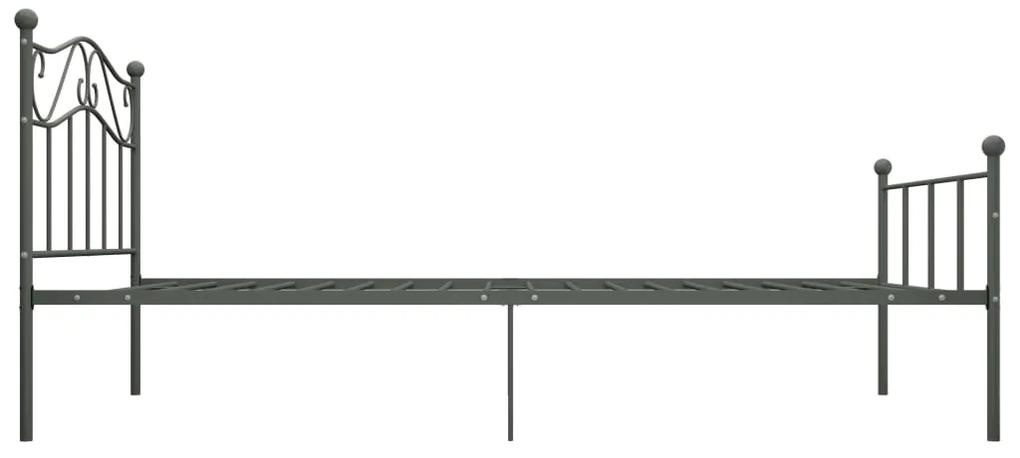 Giroletto grigio in metallo 90x200 cm