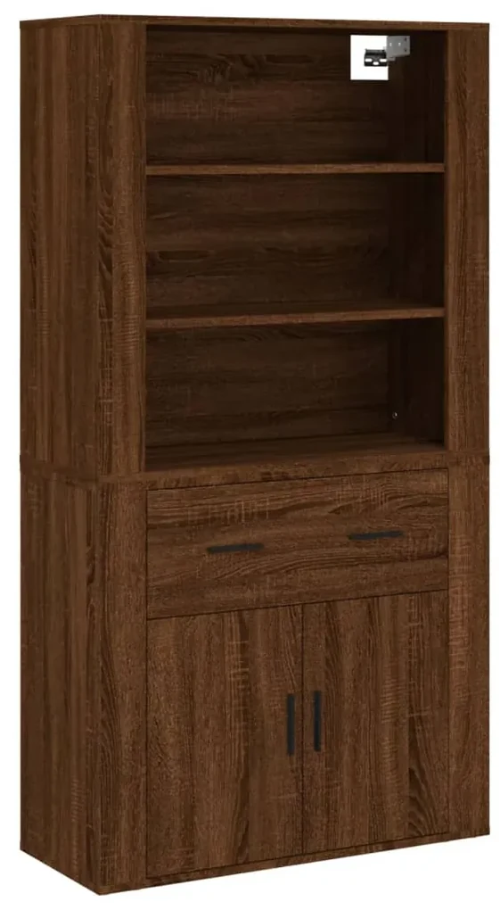Credenza rovere marrone in legno multistrato