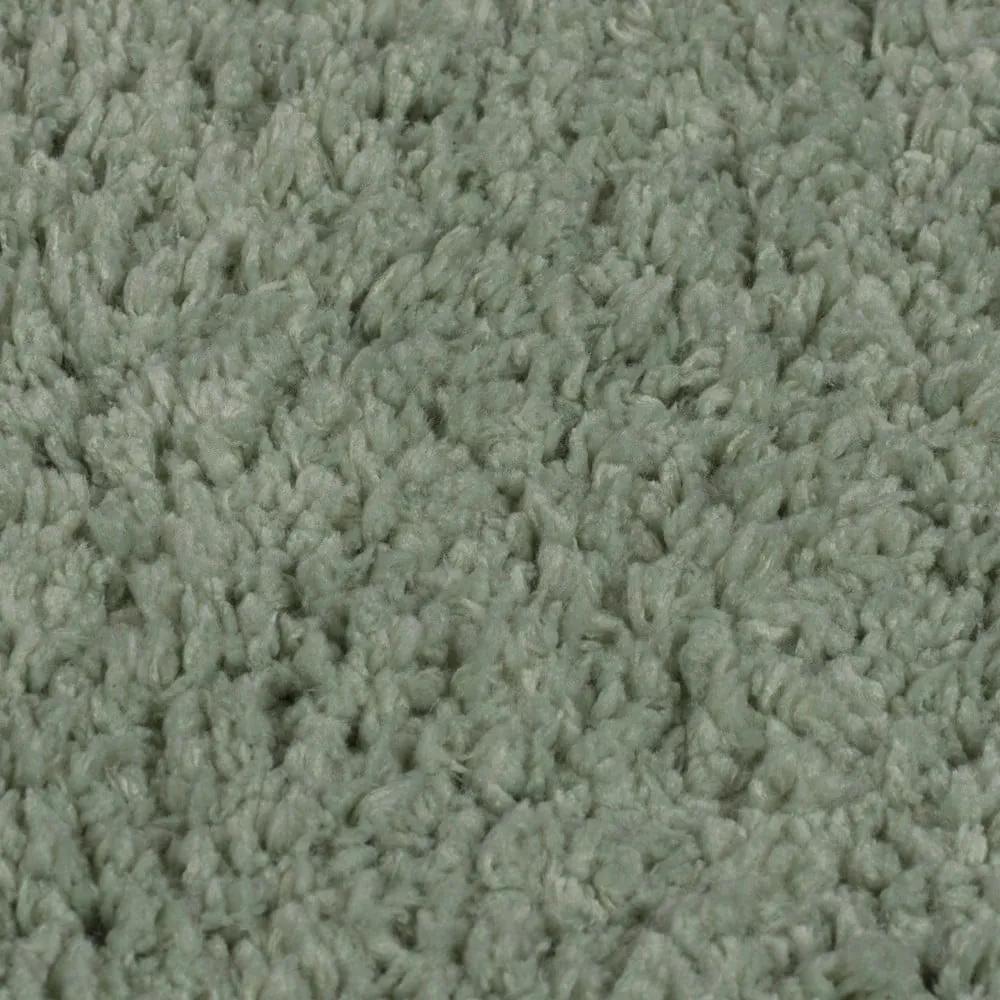 Tappeto verde lavabile in fibra riciclata 80x150 cm Fluffy - Flair Rugs