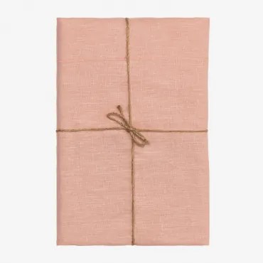Tovaglia in lino Durbui Rosa Quarzo & ↔︎ 240 cm - Sklum