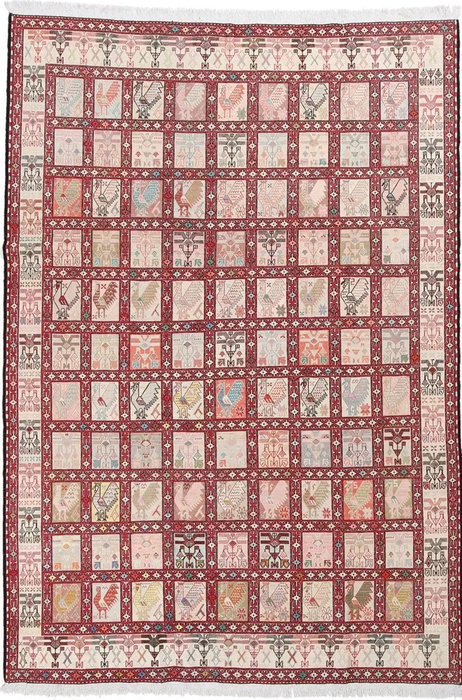 Kilim Tappeto persiano 200x290 Beige (Iran) Annodato A Mano