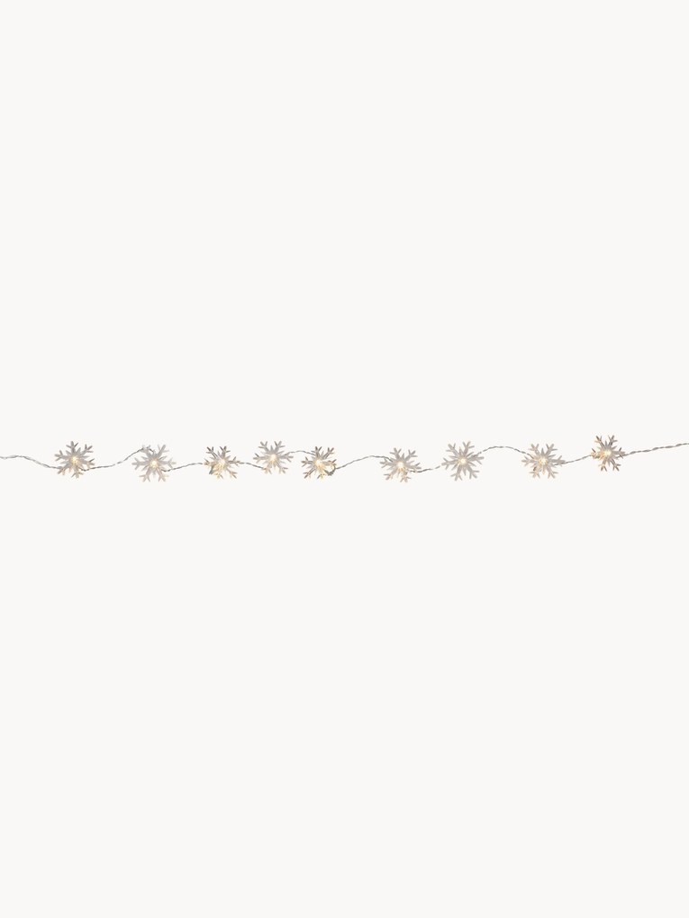 Ghirlanda a LED Izy Snowflake, lung. 185 cm