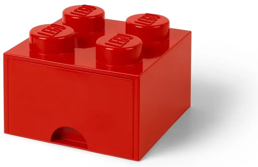 Scatola portaoggetti rossa con cassetto - LEGO®
