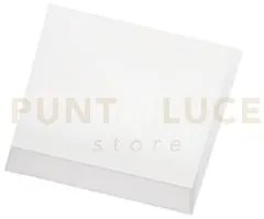 Faretto attica glass incasso 1 luce in gesso con vetro attacco gu10