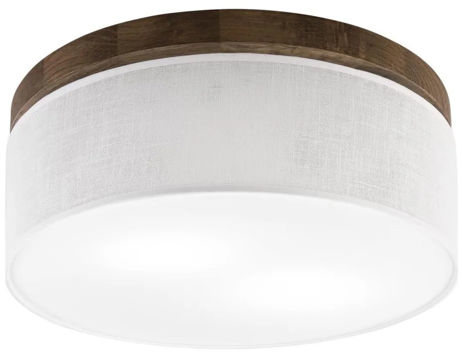 Brilagi - Lampada LED da soffitto BELLADONNA 2xE27/15W/230V Ø40 cm bianco/noce