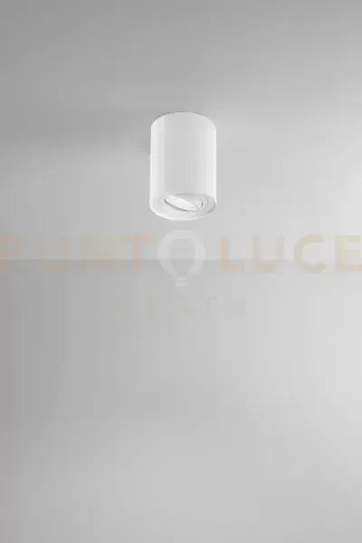 Faretto-plafoniera in alluminio bianco centric 1 luce attacco gu10 ...