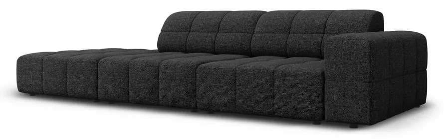 Chaise-lounge nera/color antracite (con penisola a destra) Chicago – Cosmopolitan Design