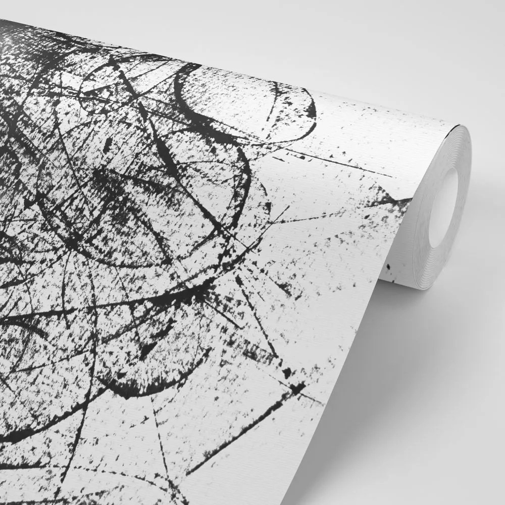 Carta da parati – Donna con elementi astratti