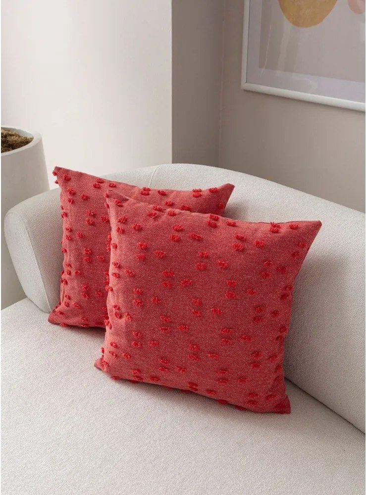 Federe decorative in set 2 pz 43x43 cm Tuffet – Mioli Decor