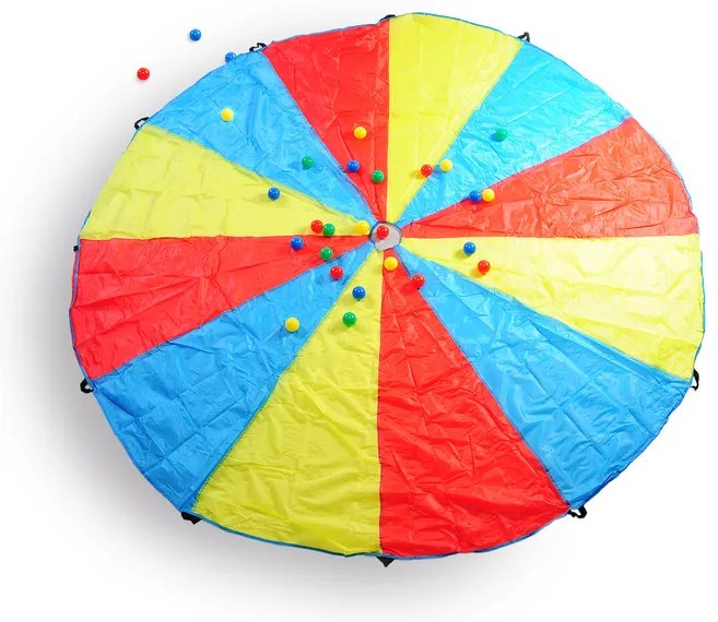 Paracadute ludico con palline