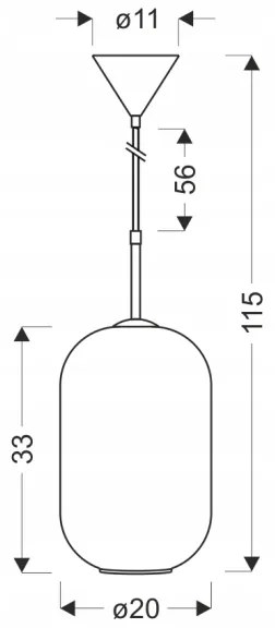 Lampadario a cavo CRESTO 1xE27/40W/230V bianco/oro