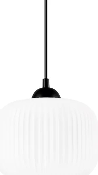 Lampadario a sospensione con filo HARMA 1xE27/15W/230V diametro 20 cm bianco/nero