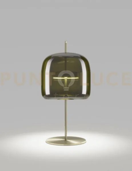 Jube lampada da tavolo p verde antico trasparente oro satinato 2 l2...