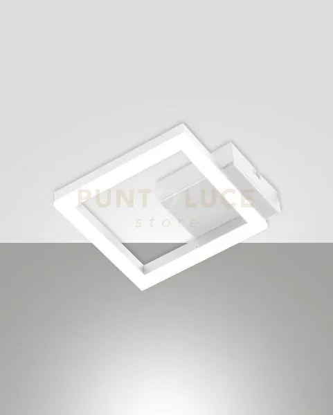 Bard applique bianca 1 luce 3000k - 11w - 1080 lm, 17cm dimmerabile
