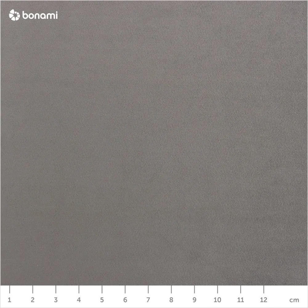 Letto matrimoniale imbottito grigio chiaro con contenitore con griglia 180x200 cm Kelp - Micadoni Home