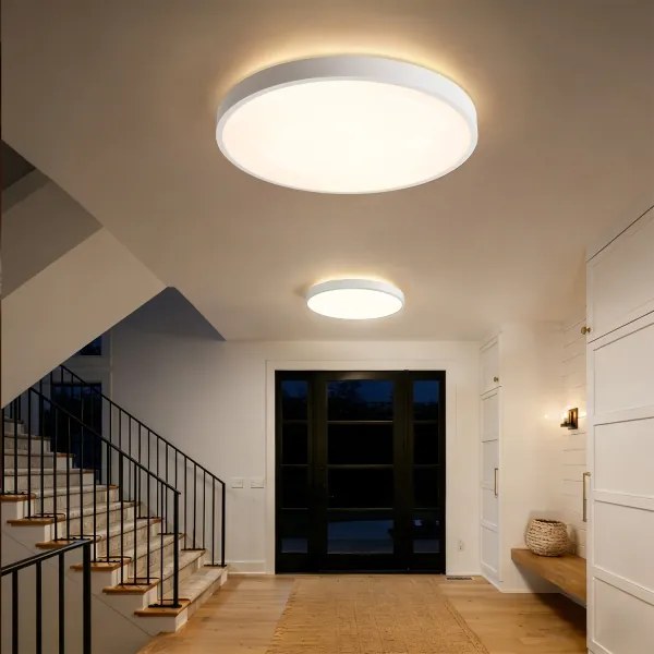 Brilagi - Lampada a LED dimmerabile GLASS POOL DOUBLE LED/80W/230V 60 cm bianca + telecomando