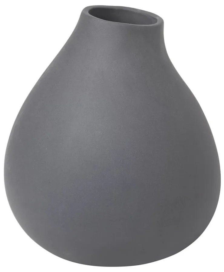 Vaso in porcellana grigio scuro (altezza 17 cm) Nona - Blomus