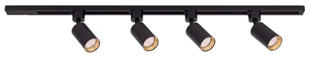 Faretto per sistema a binario TRACER 4xGU10/10W/230V 1 m nero