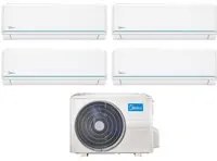 Climatizzatore Condizionatore Midea Quadri Split Inverter serie EVOLUTION 9+12+12+18 con M40B-36HFN8 R-32 Wi-Fi Optional 9000+12000+12000+18000