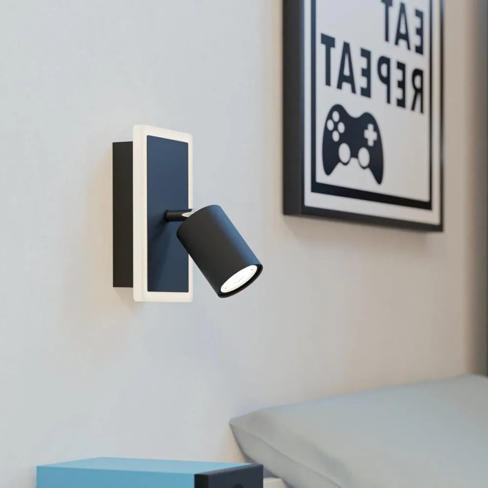 Eglo 901634 - Faretto da parete LED RIMBOCCHI LED/7W/230V nero