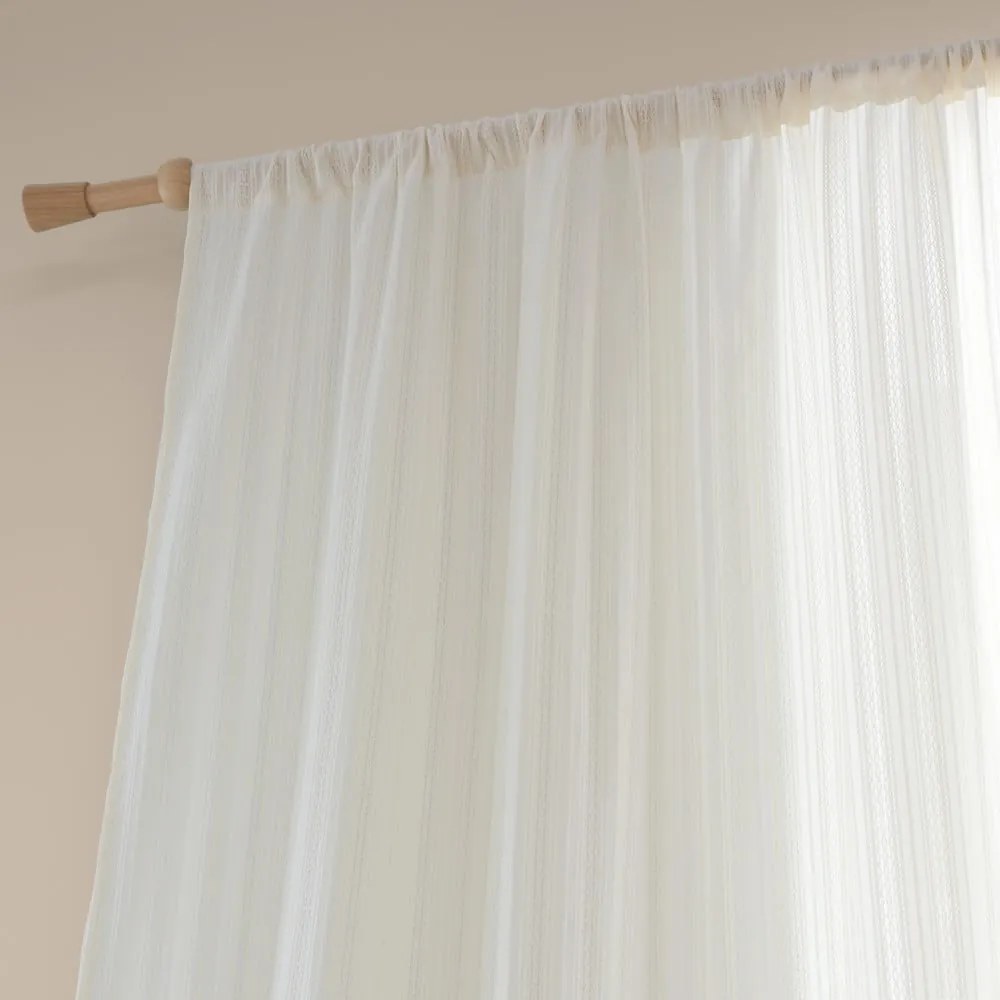 Tenda sottile bianca in cotone 140x137 cm Zofia Broderie Anglaise – Pineapple Elephant