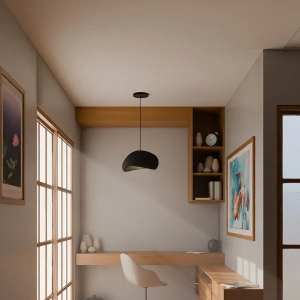 Brilagi - Lampada a sospensione con cavo WABI SABI 1xE27/40W/230V nero