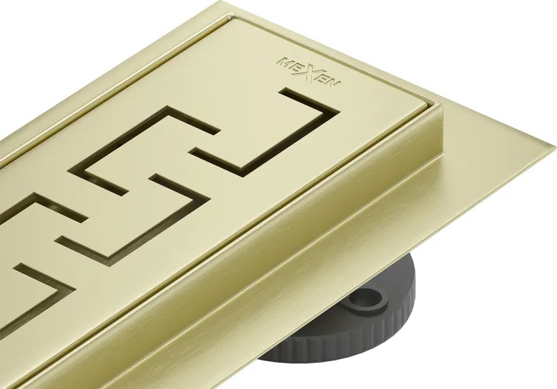 Mexen Flat 360° M15 scarico lineare rotativo 80 cm, oro spazzolato - 1A24080-40
