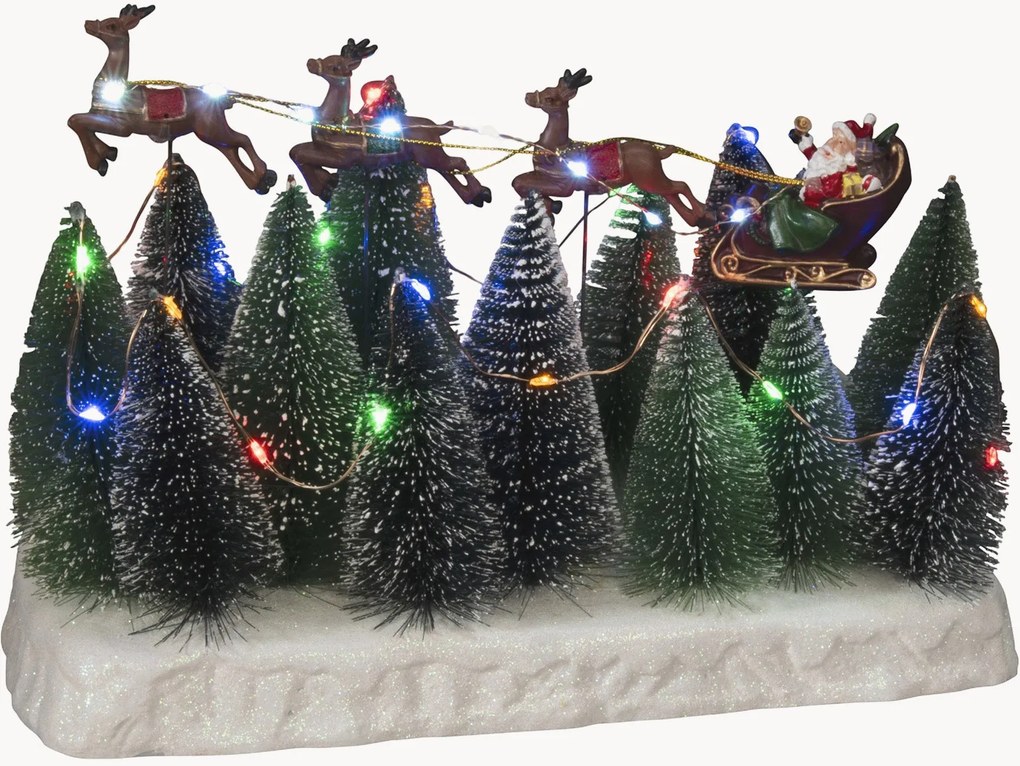 Decorazione natalizia a LED con funzione timer Christmas Sleigh