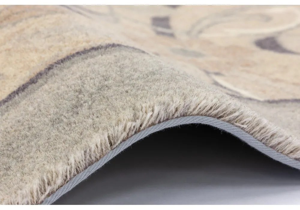 Tappeto in lana beige 170x240 cm Archie beige - Agnella